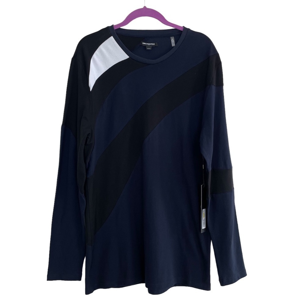 Karl Lagerfeld Paris Color Block Sweatshirt NEW With Tags Size M